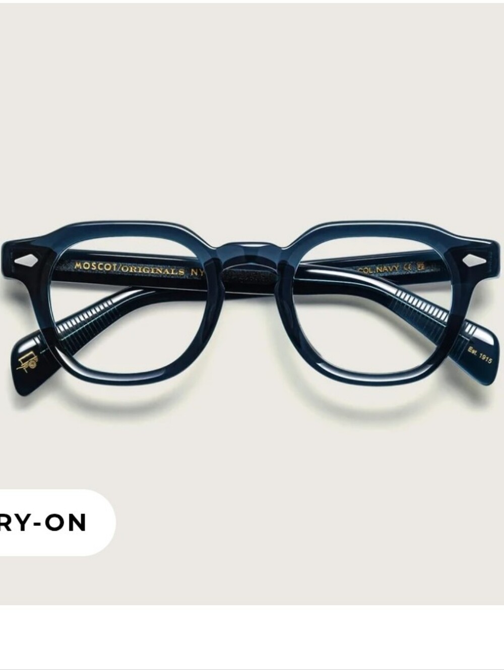 MOSCOT Glasses — Navy